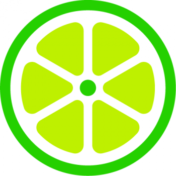 Logo mark of the bike-share company LimeBike